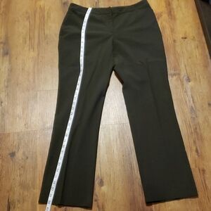 Eileen fisher dark green slacks trousers pants
